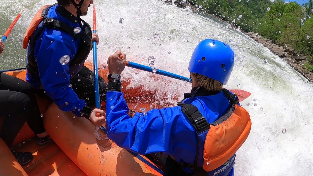  Whitewater splashing the guys in front of me-they were a good splash guard © Jo Clark