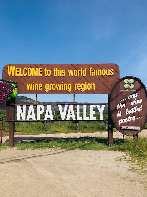 Welcome Sign to Napa Valley