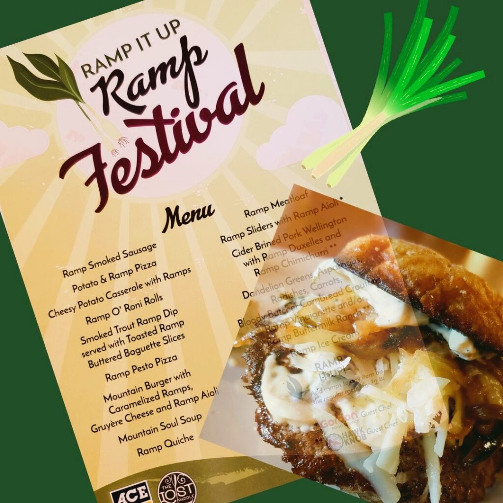 2022 Menu for ACE Ramp Festival with a BBQ and ramps on the menu photo
