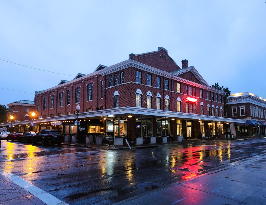 The brick Roanoke City Market Building