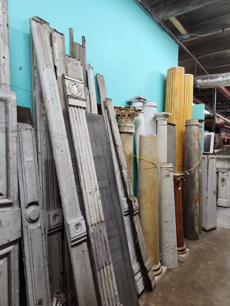 Black Dog Salvage in Roanoke sells columns salvaged from old homes.