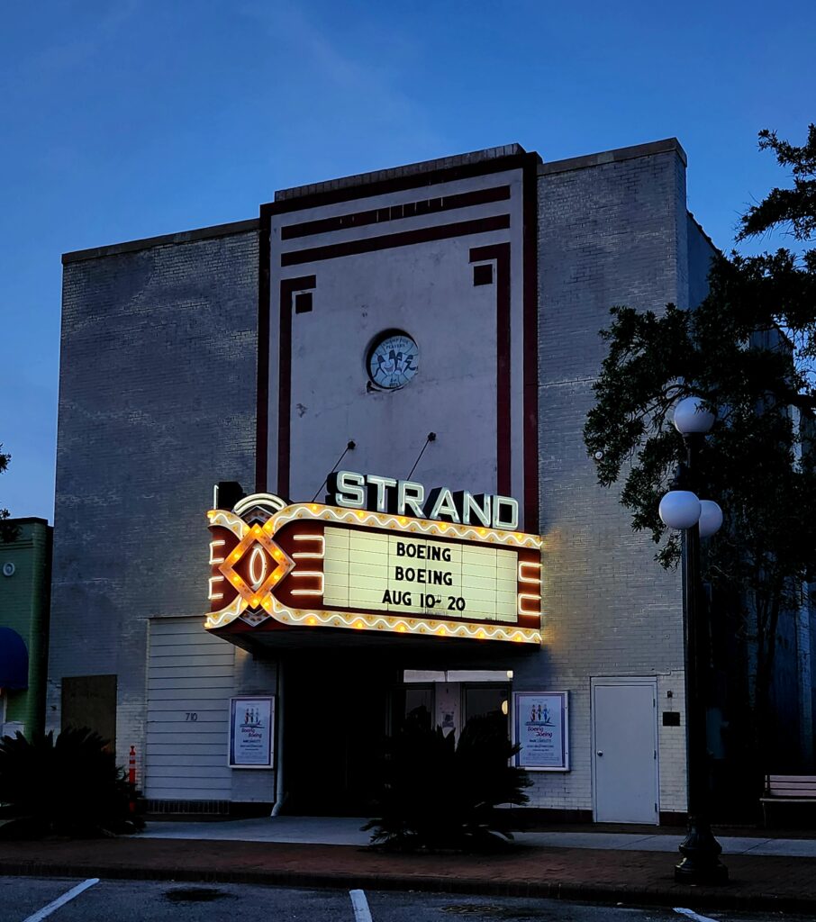 Historic Strand movie house on historic Georgetown SC's Front Street.