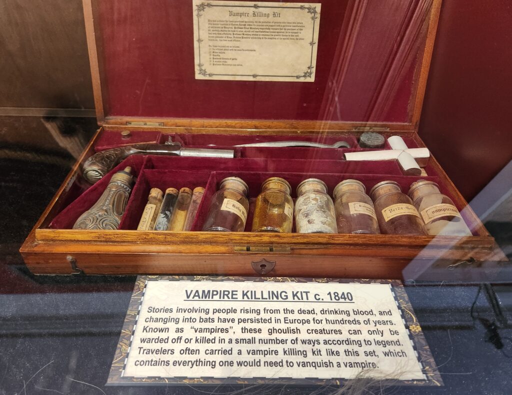 Ripley's Haunted Tour includes items like a Vampire Killing Kit from 1840.