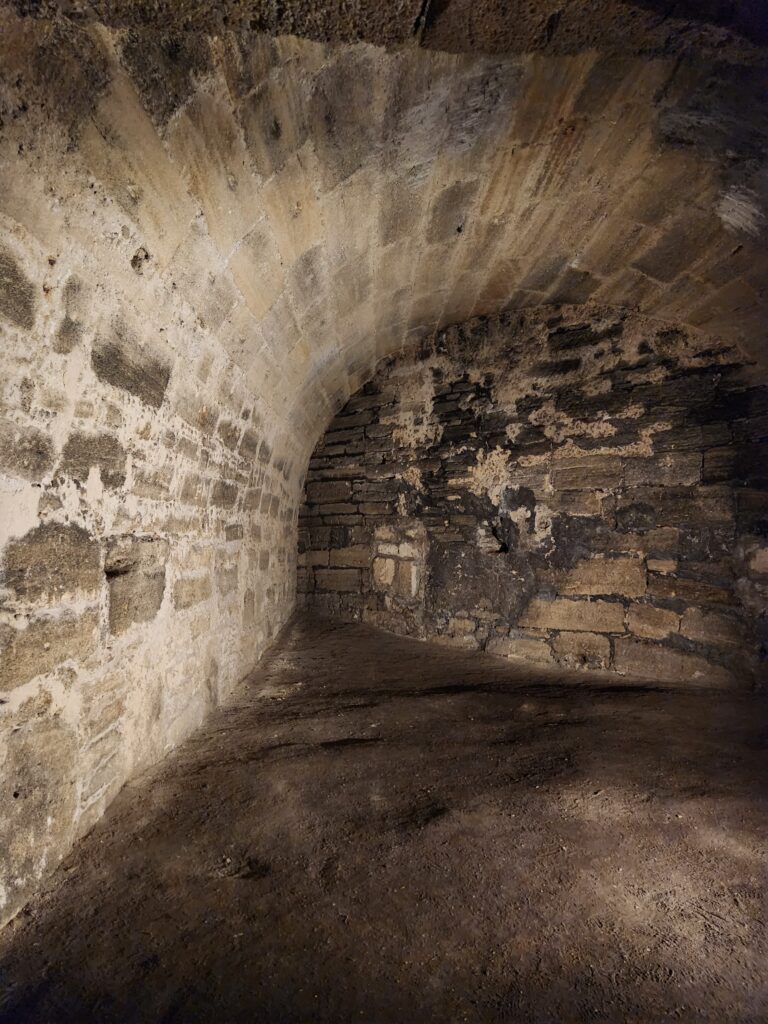 Passageway through caves beneath the St Augustine fort.