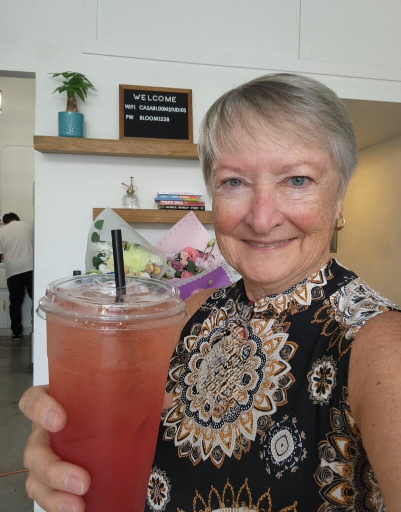 12 Ultimate Eating Stops in Buena Park and Santa Ana 28 Writer Jo enjoying a Strawberry Matcha.
