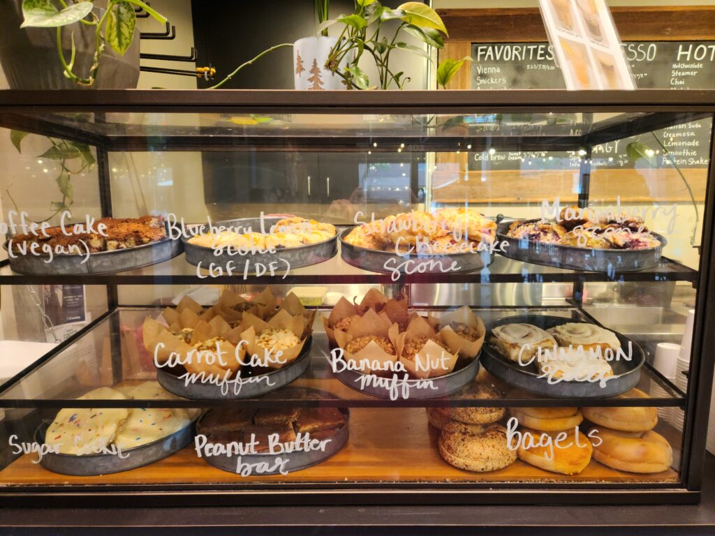 Spend 11 Awesome Days in the Willamette Valley 35 A bakery case with many tempting treats like muffins and scones.