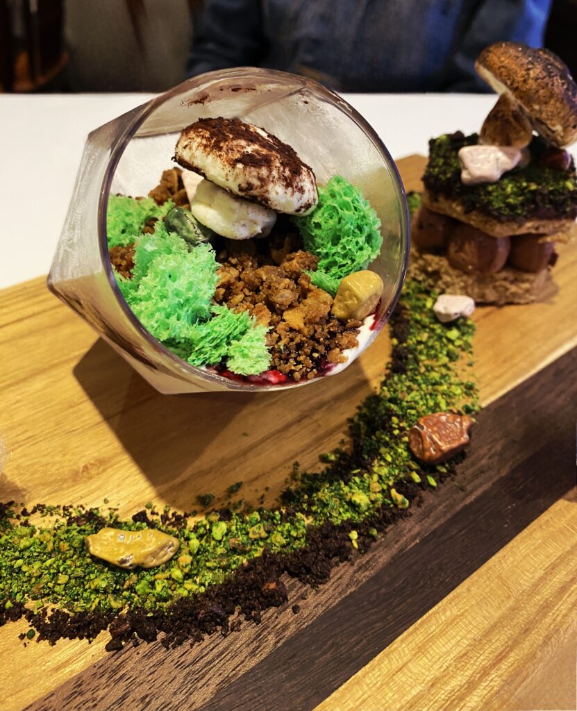 Spend 11 Awesome Days in the Willamette Valley 18 A board with a terrarium that is actually all dessert items.