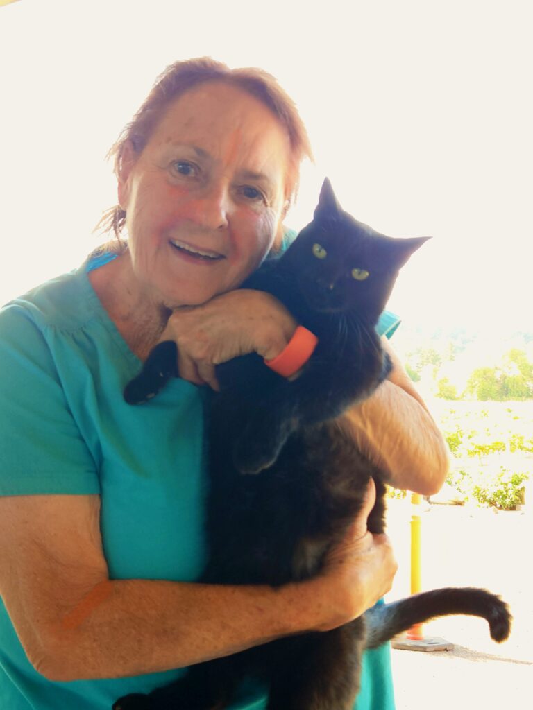 26 Sensational Must-Visit Oregon Wineries in the Willamette Valley 73 Owner of Laurel Ridge and her black cat.