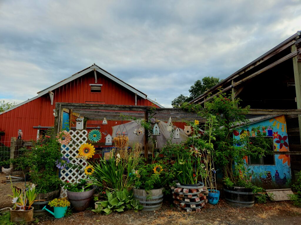 Spend 11 Awesome Days in the Willamette Valley 17 A folk-art painted chicken house and barn.