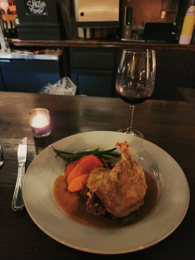 2 Islands, a Lighthouse, & Secret Magic of the Lowcountry 33 Duck breast on top of Butternut squash puree.