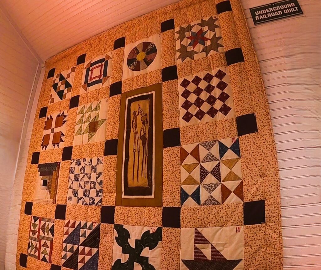 Discovering Powerful, Enduring Legacies of Juneteenth on the Gullah Trail 1 Underground Railroad signs hidden in quilt blocks tell an amazing Juneteenth story.