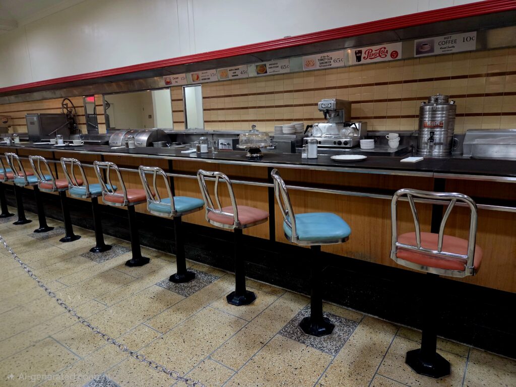 Greensboro: Big, Unexpected Adventures From 1781 Battlefield to Jeansboro 27 The pink and blue vinyl and chrome chairs at the original Woolworth's lunch counter